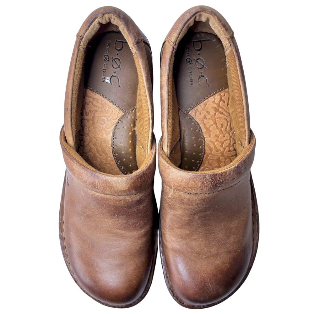 CLOGS Peggy Brown Vegan Leather B.O.C. Boho Women Size 6.5 Festival Earthy - Picture 4 of 8